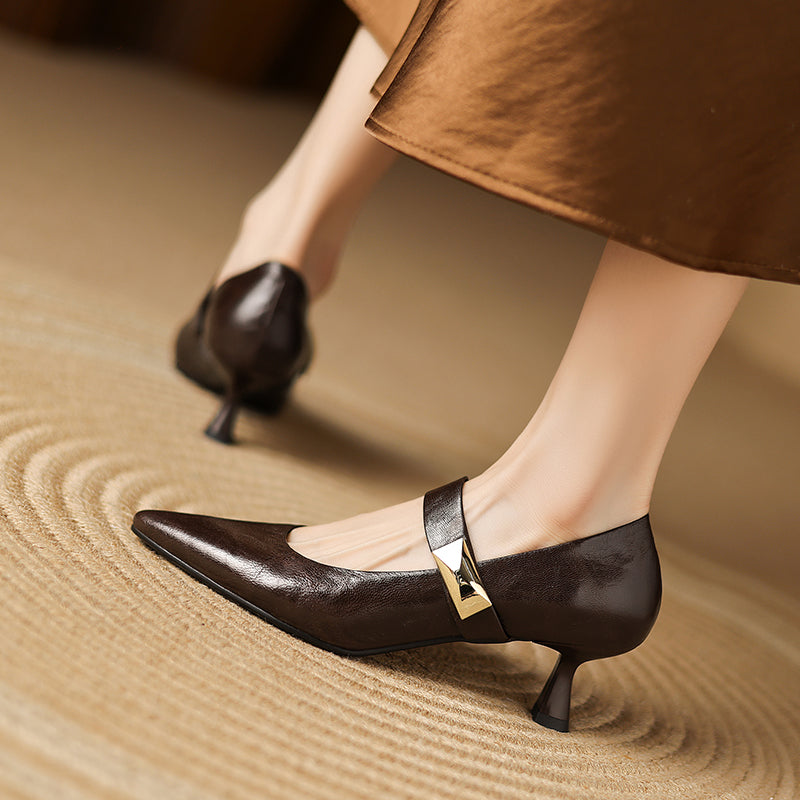 HG232-Elina Leather Works-Women's Genuine Leather Shoes