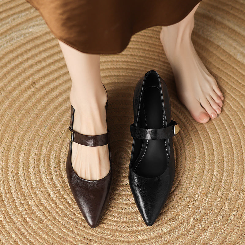 HG232-Elina Leather Works-Women's Genuine Leather Shoes