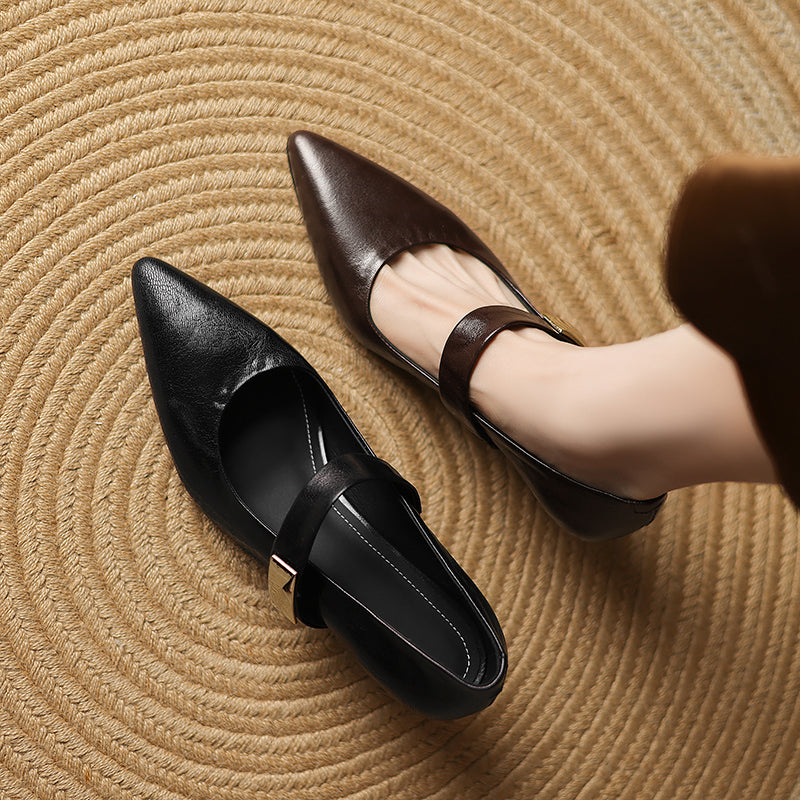 HG232-Elina Leather Works-Women's Genuine Leather Shoes