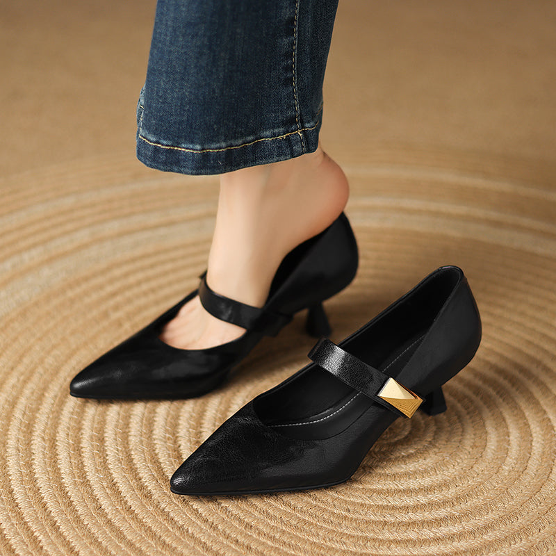 HG232-Elina Leather Works-Women's Genuine Leather Shoes