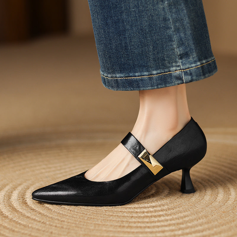HG232-Elina Leather Works-Women's Genuine Leather Shoes