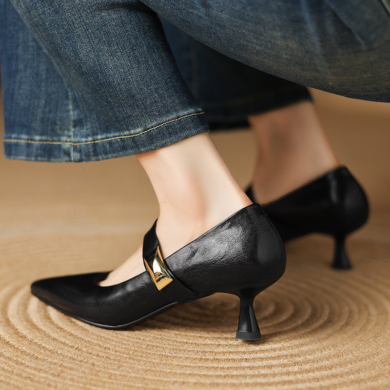 HG232-Elina Leather Works-Women's Genuine Leather Shoes
