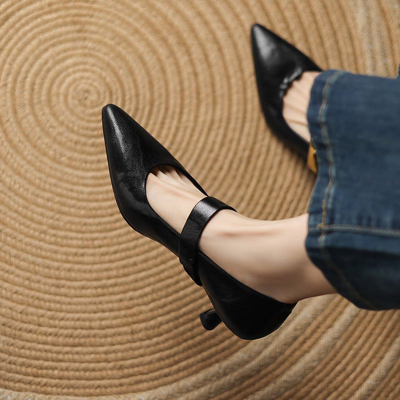 HG232-Elina Leather Works-Women's Genuine Leather Shoes