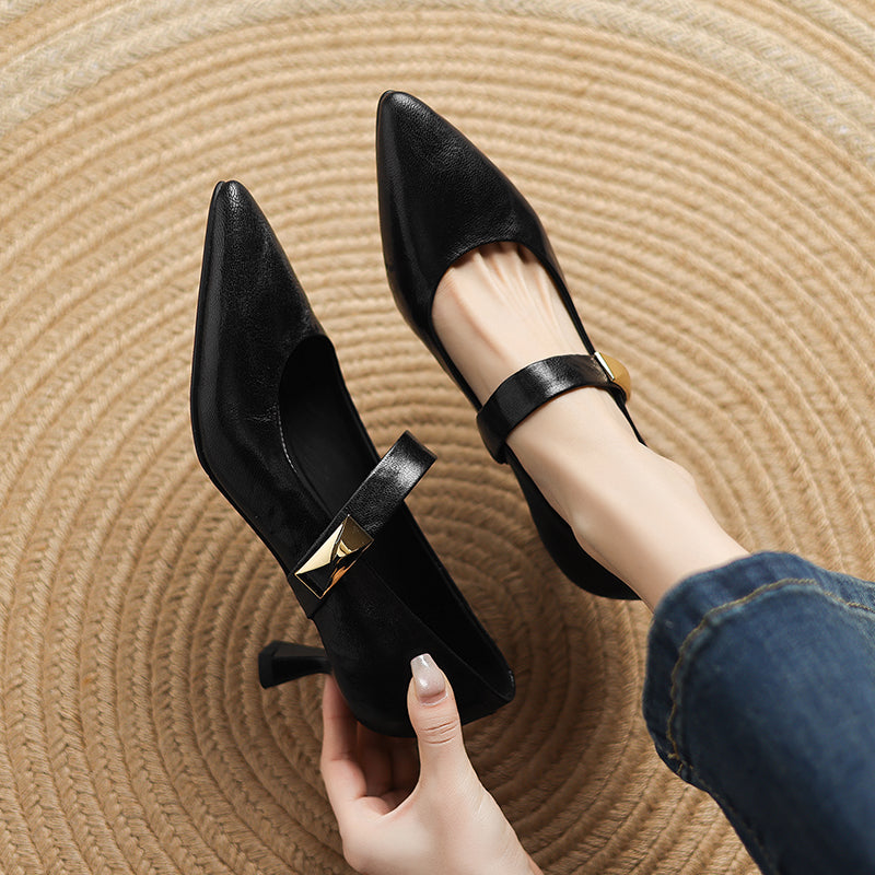 HG232-Elina Leather Works-Women's Genuine Leather Shoes