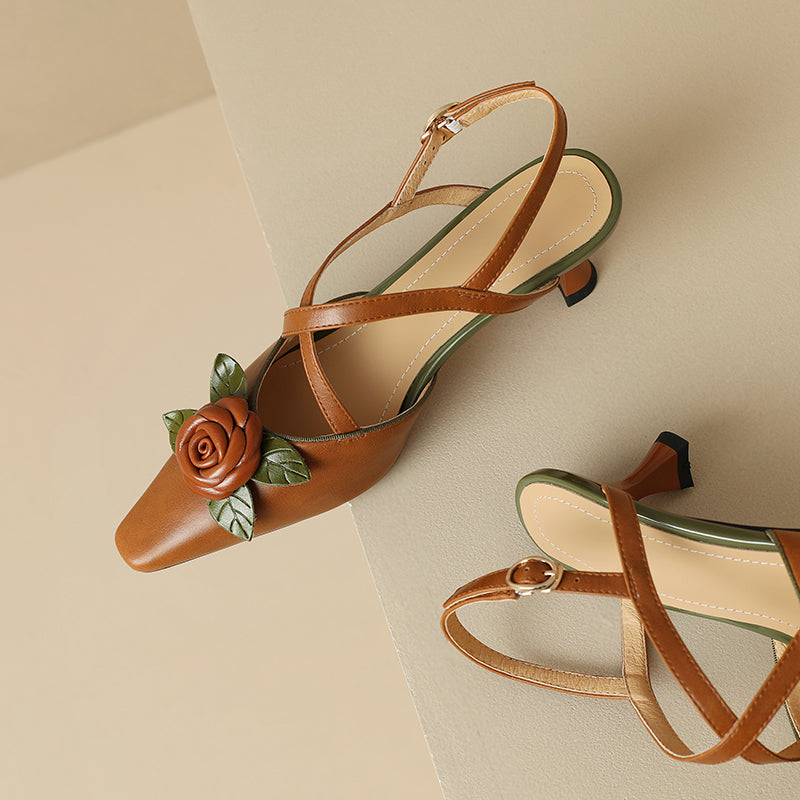 HG150-Elina Leather Works-Women's Genuine Leather Shoes