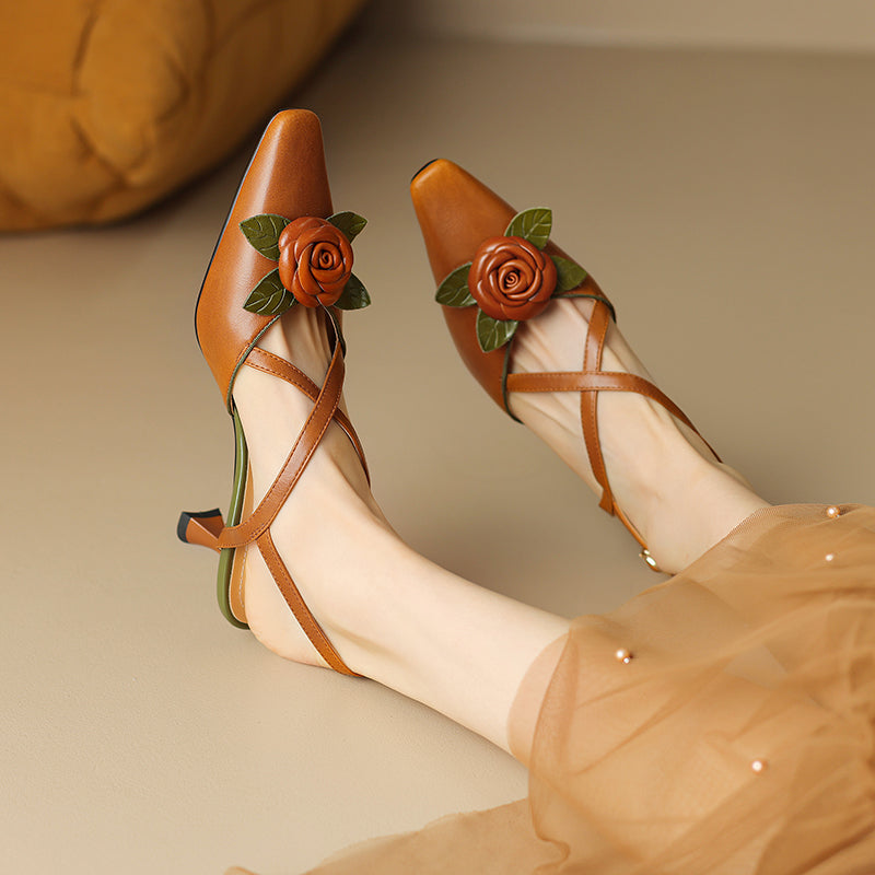 HG150-Elina Leather Works-Women's Genuine Leather Shoes