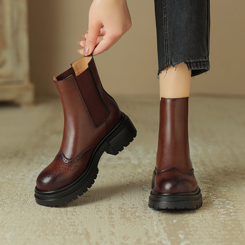 HG163-Elina Leather Works-Women's Genuine Leather Shoes