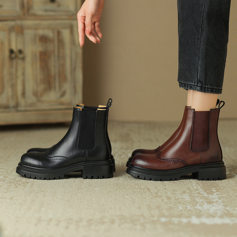 HG163-Elina Leather Works-Women's Genuine Leather Shoes