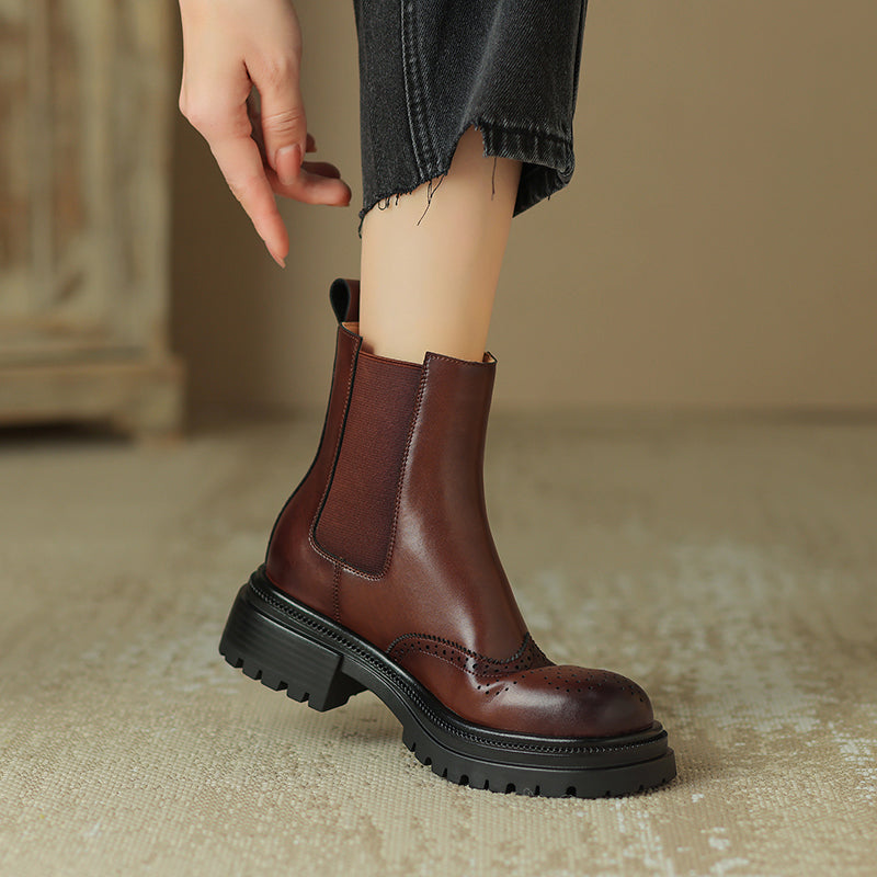HG163-Elina Leather Works-Women's Genuine Leather Shoes