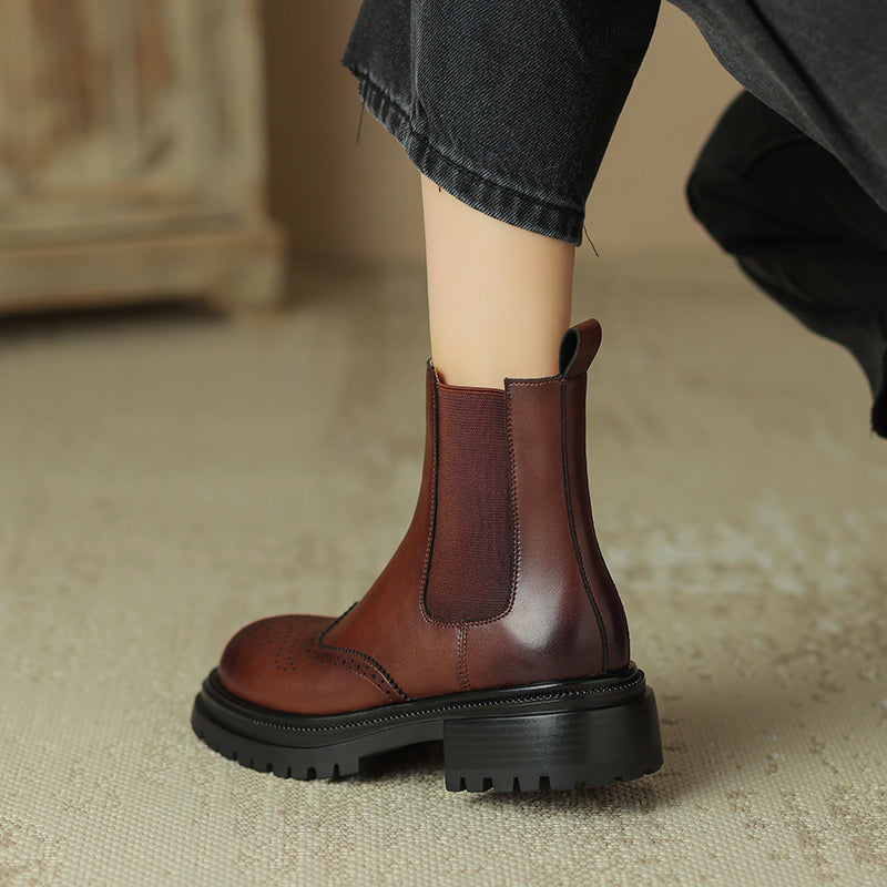 HG163-Elina Leather Works-Women's Genuine Leather Shoes