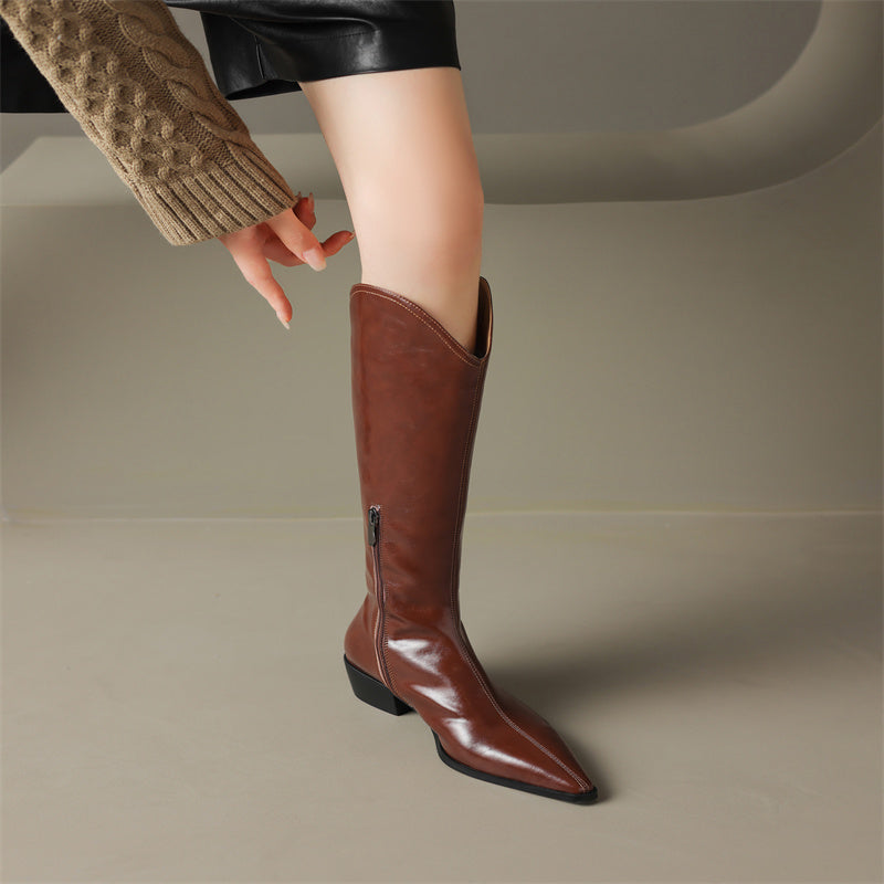 HG166-Elina Leather Works-Women's Genuine Leather Shoes