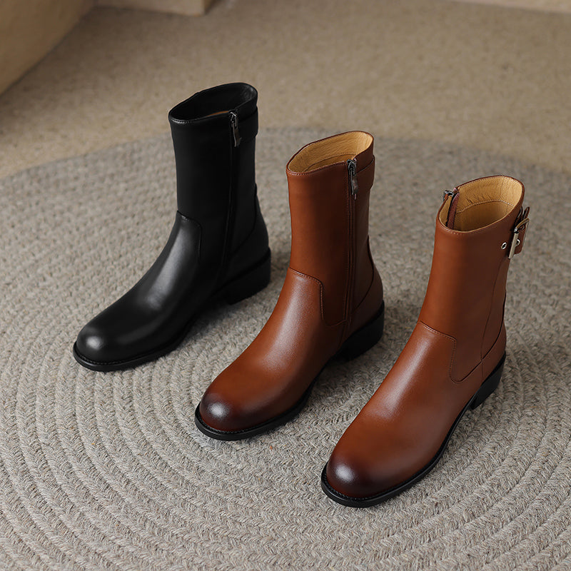 HG167-Elina Leather Works-Women's Genuine Leather Shoes