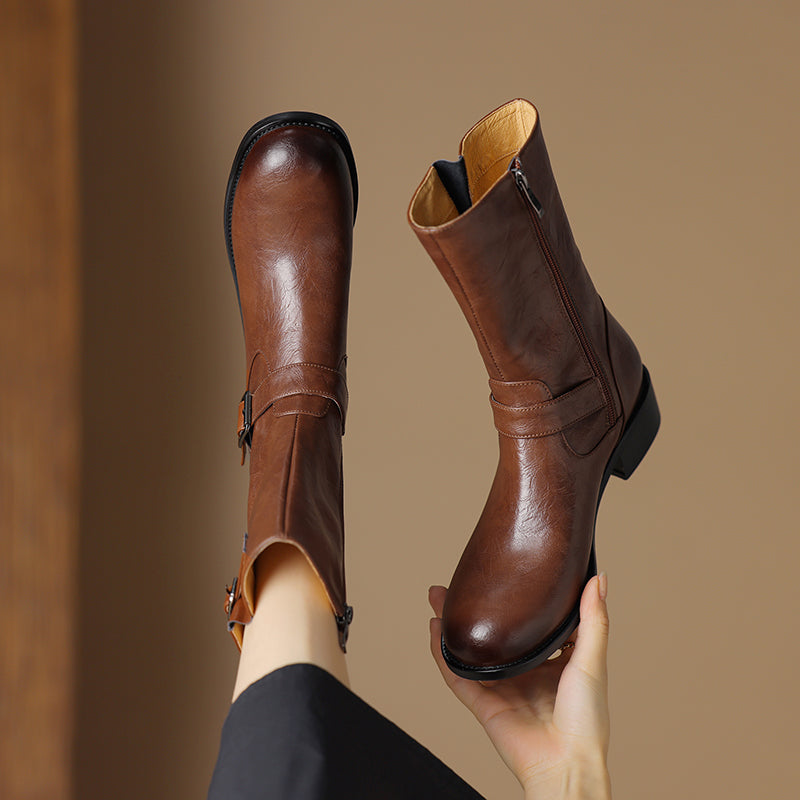 HG172-Elina Leather Works-Women's Genuine Leather Shoes