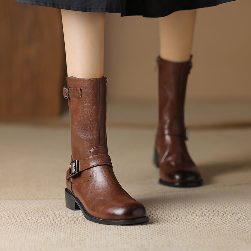 HG172-Elina Leather Works-Women's Genuine Leather Shoes