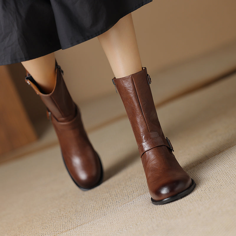 HG172-Elina Leather Works-Women's Genuine Leather Shoes