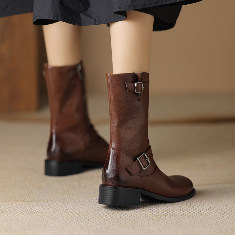 HG172-Elina Leather Works-Women's Genuine Leather Shoes