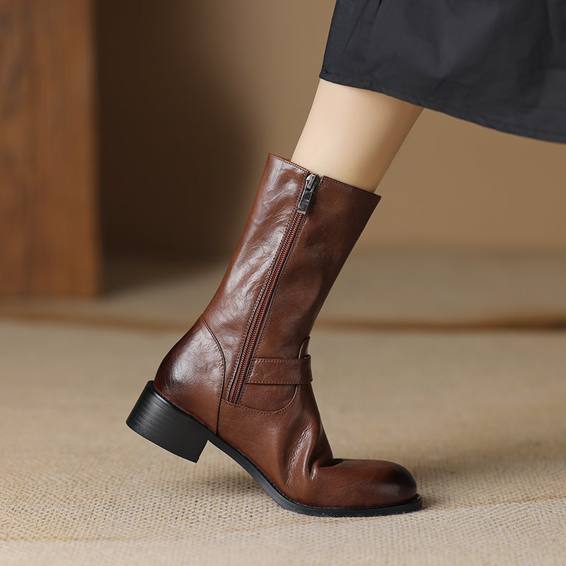 HG172-Elina Leather Works-Women's Genuine Leather Shoes