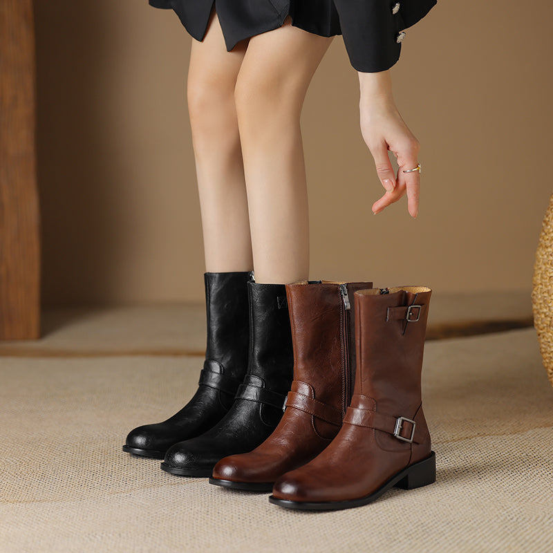 HG172-Elina Leather Works-Women's Genuine Leather Shoes