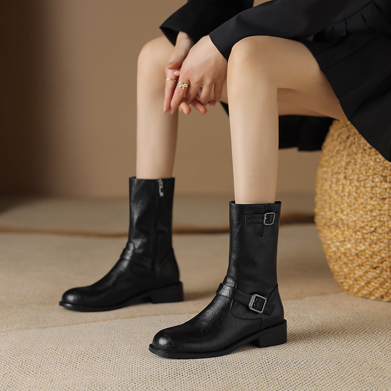 HG172-Elina Leather Works-Women's Genuine Leather Shoes