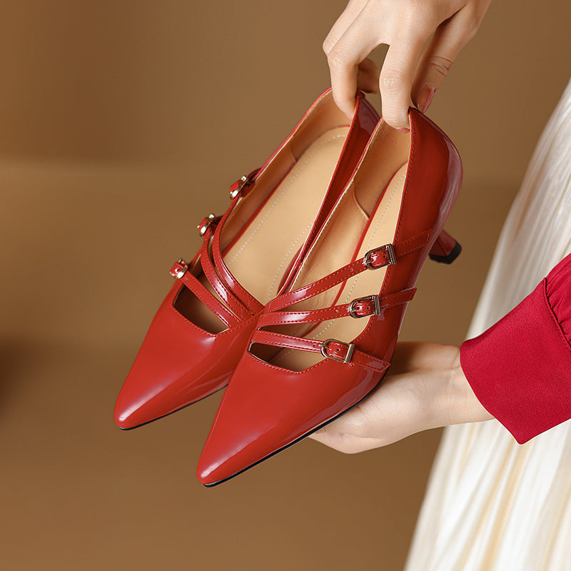 HG209-Elina Leather Works-Women's Genuine Leather Shoes
