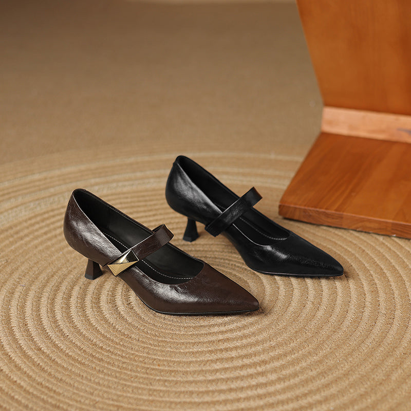 HG232-Elina Leather Works-Women's Genuine Leather Shoes