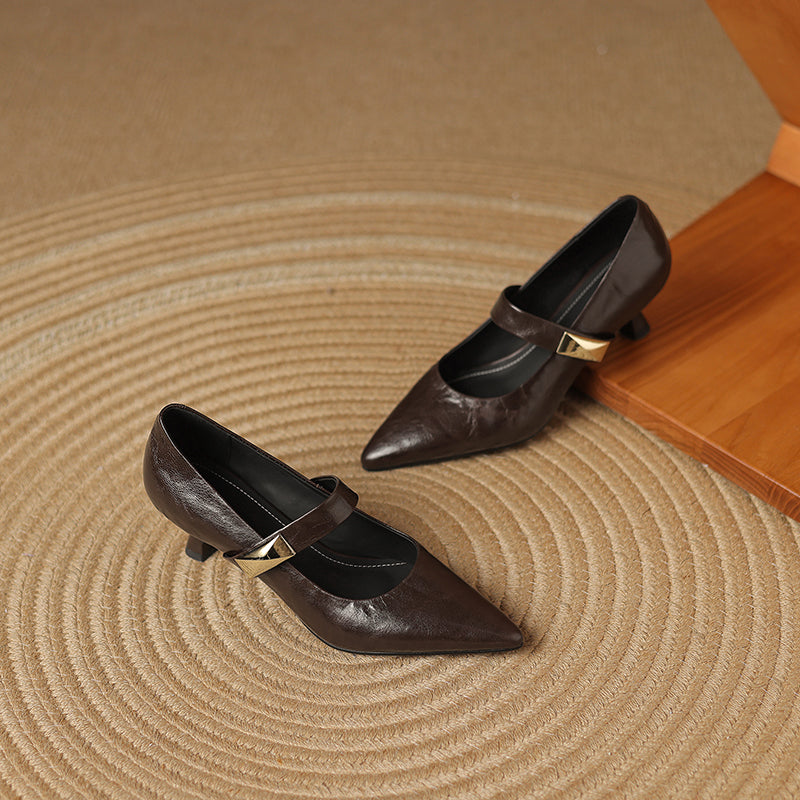 HG232-Elina Leather Works-Women's Genuine Leather Shoes