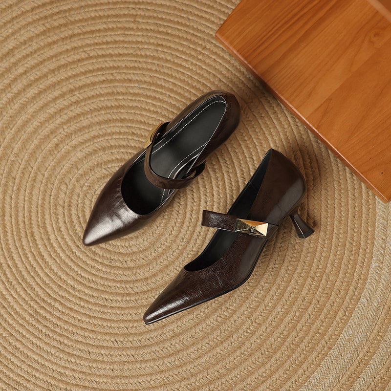 HG232-Elina Leather Works-Women's Genuine Leather Shoes