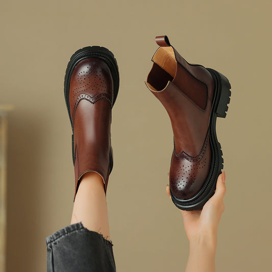 HG163-Elina Leather Works-Women's Genuine Leather Shoes
