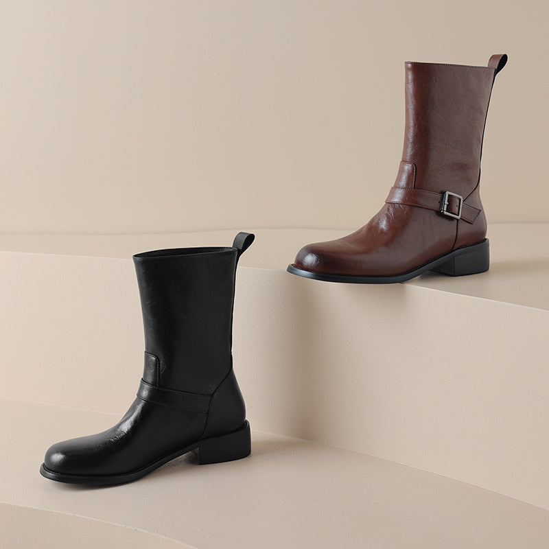 HG187-Elina Leather Works-Women's Genuine Leather Shoes
