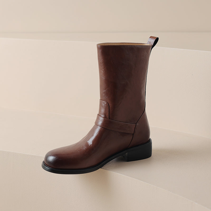 HG187-Elina Leather Works-Women's Genuine Leather Shoes