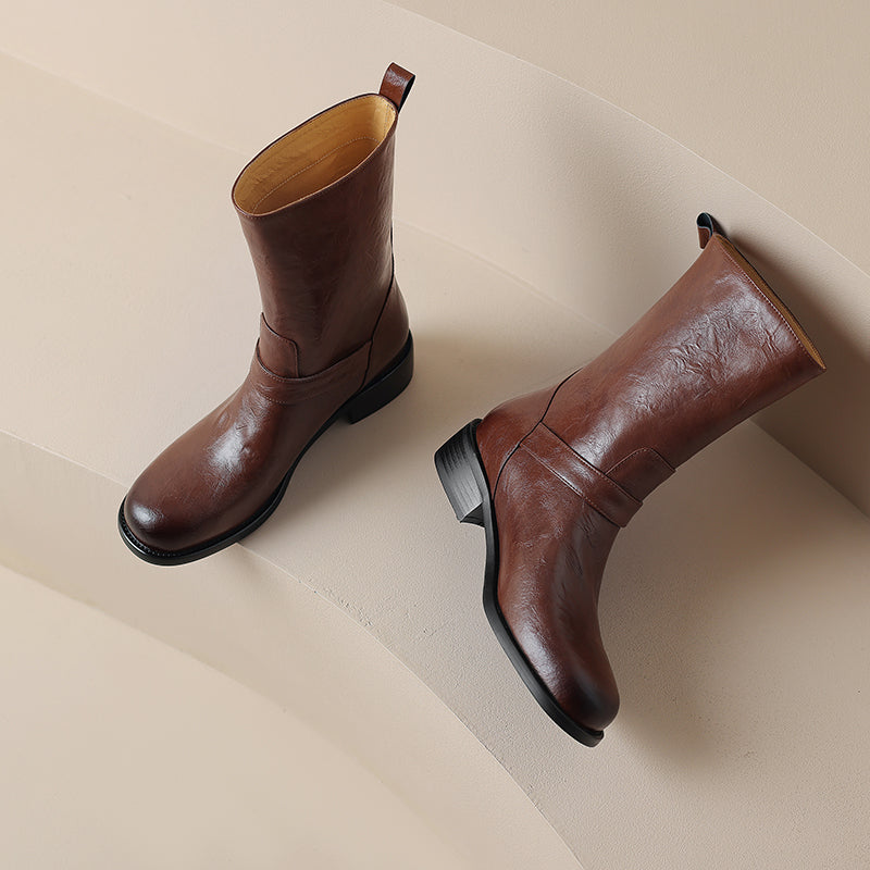 HG187-Elina Leather Works-Women's Genuine Leather Shoes