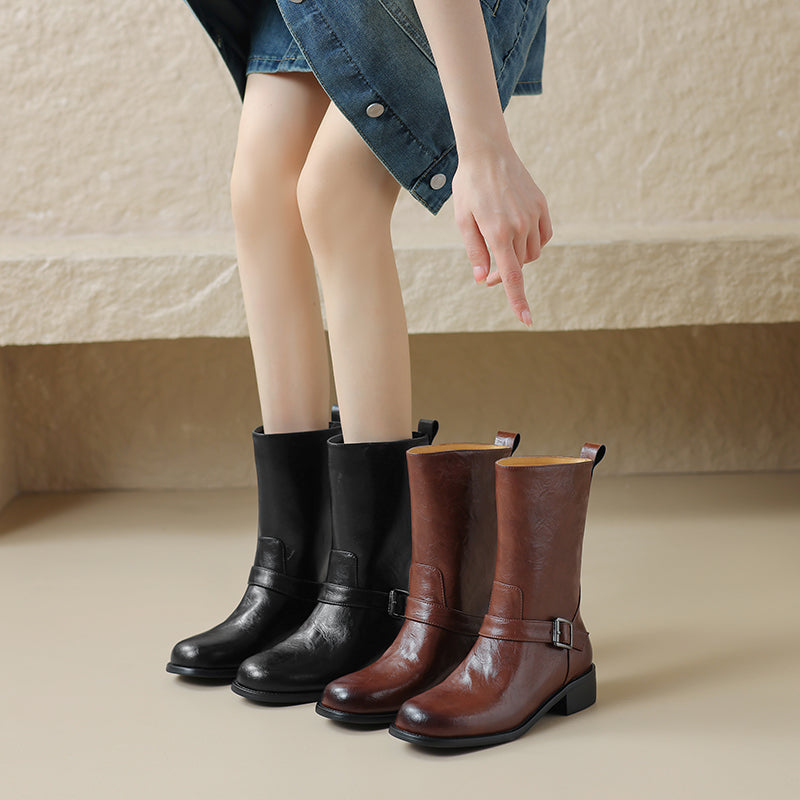 HG187-Elina Leather Works-Women's Genuine Leather Shoes