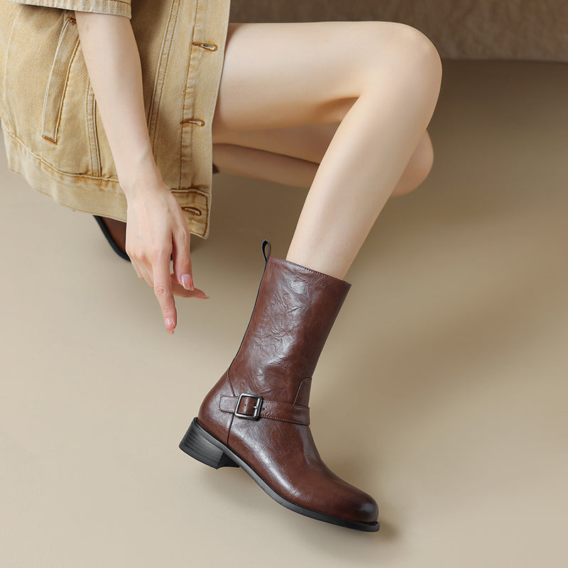 HG187-Elina Leather Works-Women's Genuine Leather Shoes