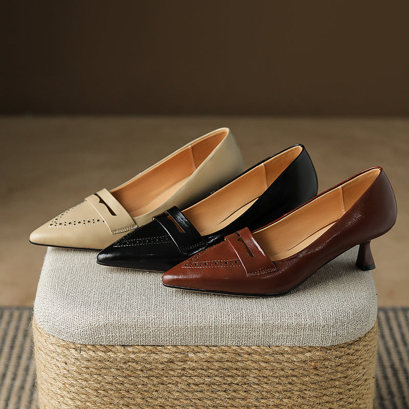 HG105-Elina Leather Works-Women's Genuine Leather Shoes