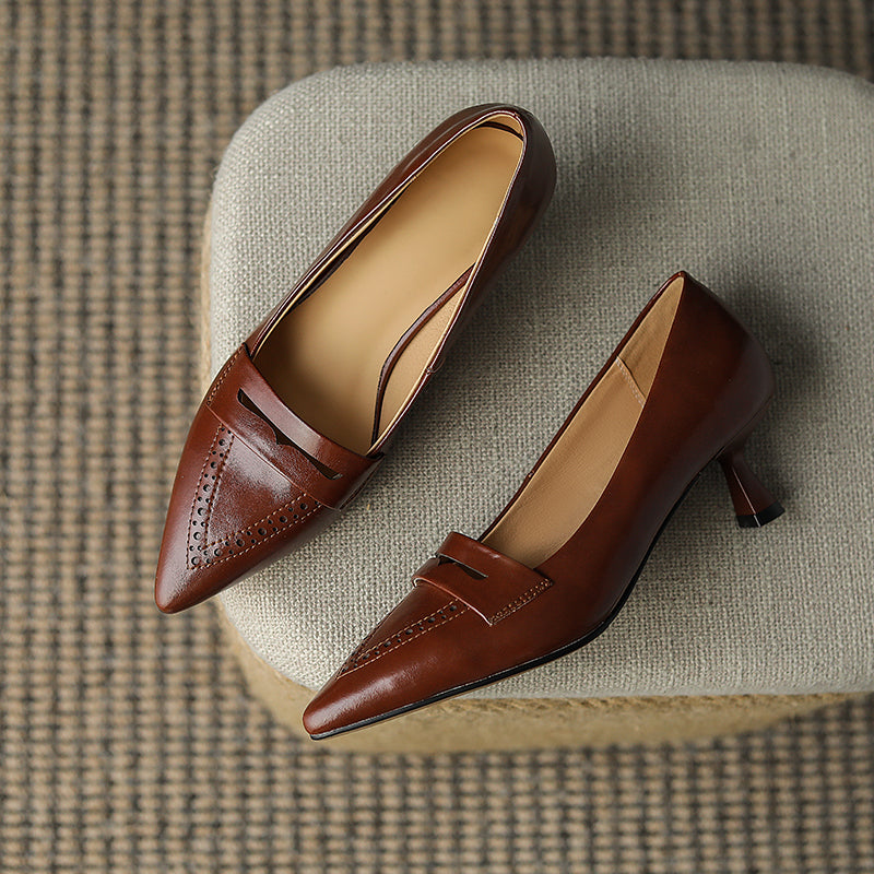 HG105-Elina Leather Works-Women's Genuine Leather Shoes