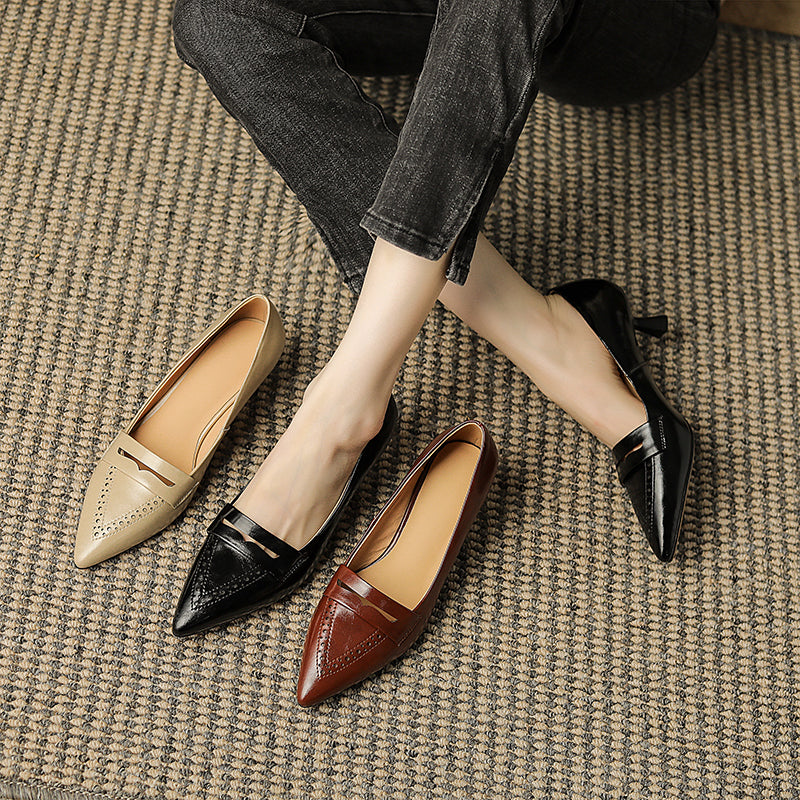 HG105-Elina Leather Works-Women's Genuine Leather Shoes