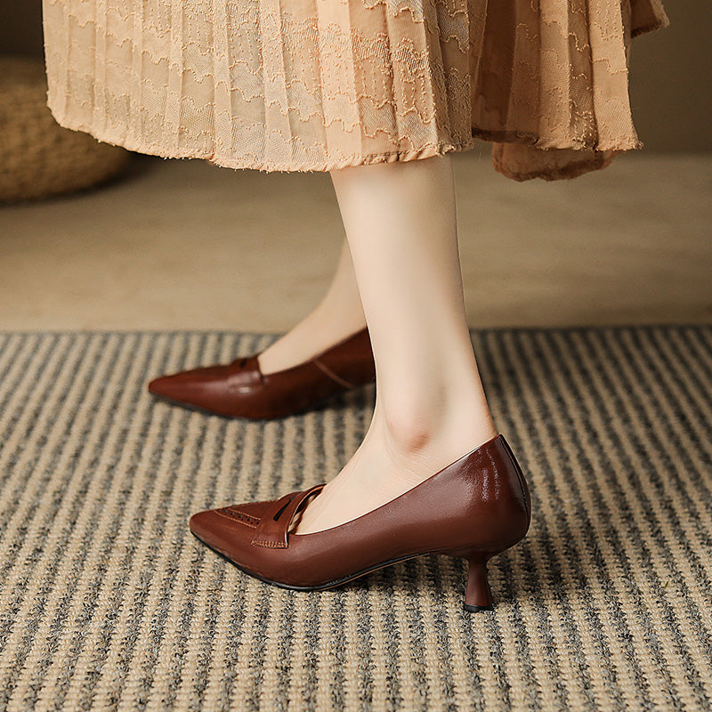 HG105-Elina Leather Works-Women's Genuine Leather Shoes