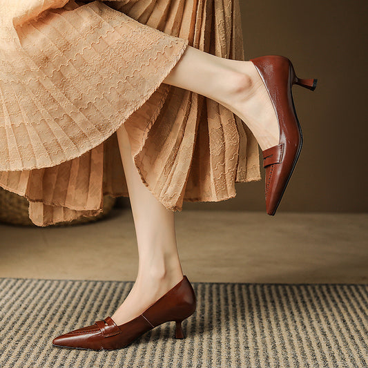 HG105-Elina Leather Works-Women's Genuine Leather Shoes
