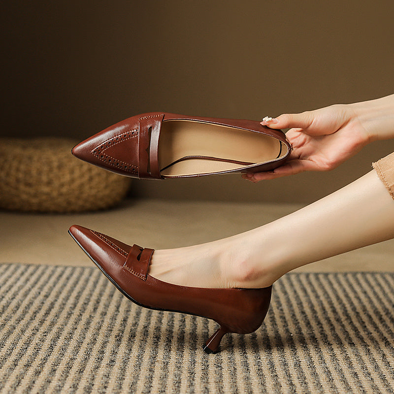 HG105-Elina Leather Works-Women's Genuine Leather Shoes